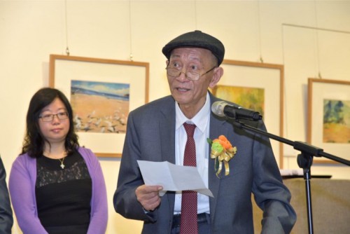 展覽作者何光逮致詞