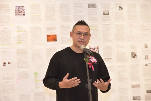 展覽作者蔡國傑致詞