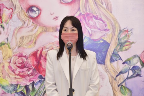 展覽作者鄭慧蘭致詞