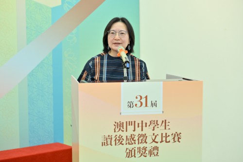 高中組評判代表谷雨致辭