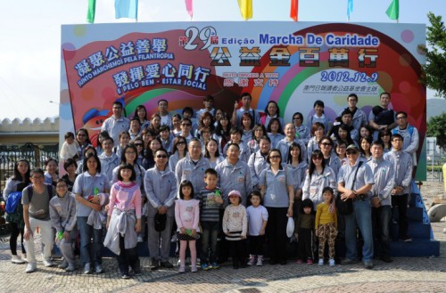 基金會人員身體力行參與第29屆公益金百萬行。