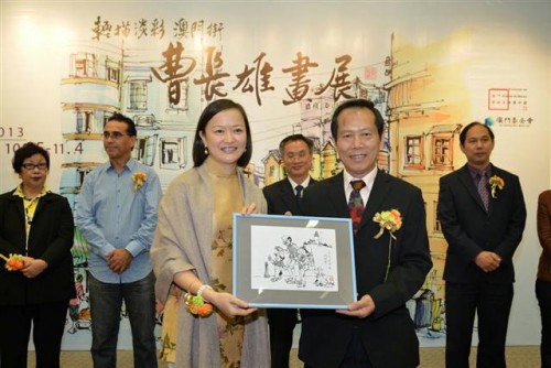 曹長雄向本會致送作品