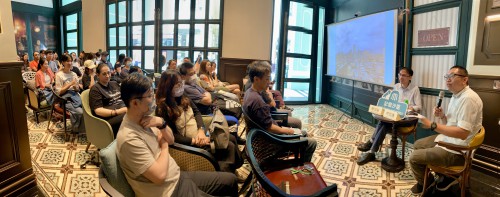 林翊捷和勞加裕主講“昔日金光大道──新馬路的前世與今生”